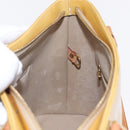 LOUIS VUITTON Monogram Vernis Houston Hand Bag Beige M91004 LV Auth ep16815-25