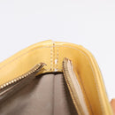 LOUIS VUITTON Monogram Vernis Houston Hand Bag Beige M91004 LV Auth ep16815-26