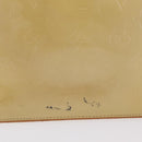 LOUIS VUITTON Monogram Vernis Houston Hand Bag Beige M91004 LV Auth ep16815-2