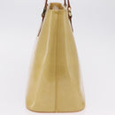 LOUIS VUITTON Monogram Vernis Houston Hand Bag Beige M91004 LV Auth ep16815-6