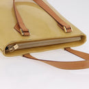 LOUIS VUITTON Monogram Vernis Houston Hand Bag Beige M91004 LV Auth ep16815-14