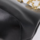 CELINE Shoulder Bag Leather Black Gold Auth ep16820V-13