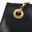 CELINE Shoulder Bag Leather Black Gold Auth ep16820V-14