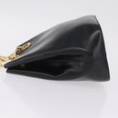 CELINE Shoulder Bag Leather Black Gold Auth ep16820V-5