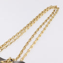 CELINE Shoulder Bag Leather Black Gold Auth ep16820V-8