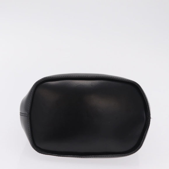CELINE Shoulder Bag Leather Black Gold Auth ep16820V