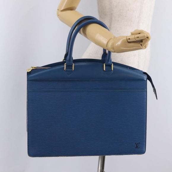 LOUIS VUITTON Epi Riviera Hand Bag Blue M48185 LV Auth ep16821