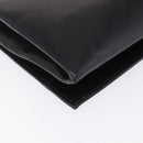 Saint Laurent Clutch Bag Leather Black Silver Auth ep16822-12