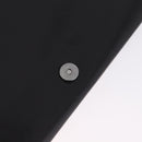 Saint Laurent Clutch Bag Leather Black Silver Auth ep16822-16