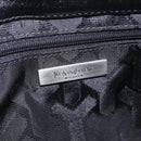 Saint Laurent Clutch Bag Leather Black Silver Auth ep16822-17
