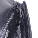Saint Laurent Clutch Bag Leather Black Silver Auth ep16822-19