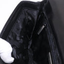 Saint Laurent Clutch Bag Leather Black Silver Auth ep16822-20