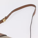 Christian Dior Honeycomb Canvas Shoulder Bag PVC Beige Gold Auth ep16823-10