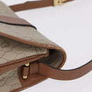 Christian Dior Honeycomb Canvas Shoulder Bag PVC Beige Gold Auth ep16823-5