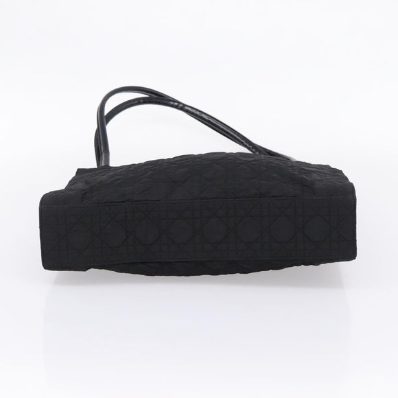 Christian Dior Canage Shoulder Bag Nylon Black Silver Auth ep16826A