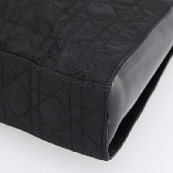 Christian Dior Canage Shoulder Bag Nylon Black Silver Auth ep16826A