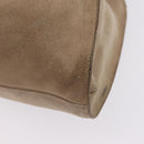 GUCCI Hand Bag Suede Beige 76554 Auth ep16831-15