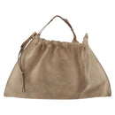 GUCCI Hand Bag Suede Beige 76554 Auth ep16831-2