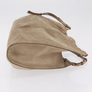 GUCCI Hand Bag Suede Beige 76554 Auth ep16831-4