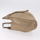 GUCCI Hand Bag Suede Beige 76554 Auth ep16831-5