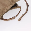 GUCCI Hand Bag Suede Beige 76554 Auth ep16831-7