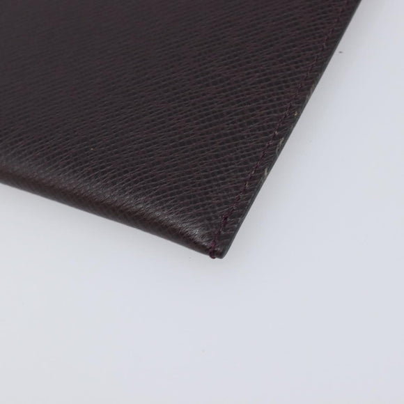 LOUIS VUITTON Taiga Document Case Pouch Acajou M99087 LV Auth ep16833