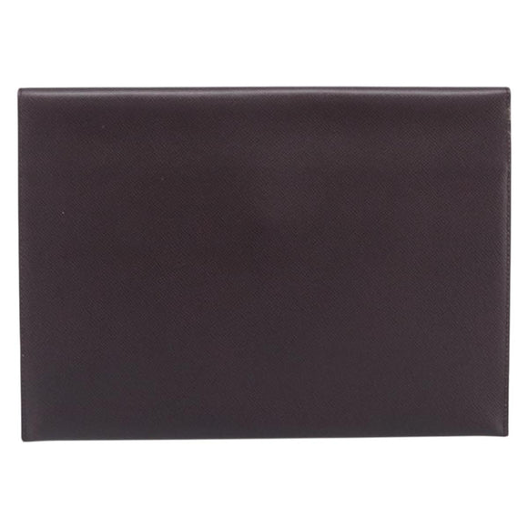 LOUIS VUITTON Taiga Document Case Pouch Acajou M99087 LV Auth ep16833