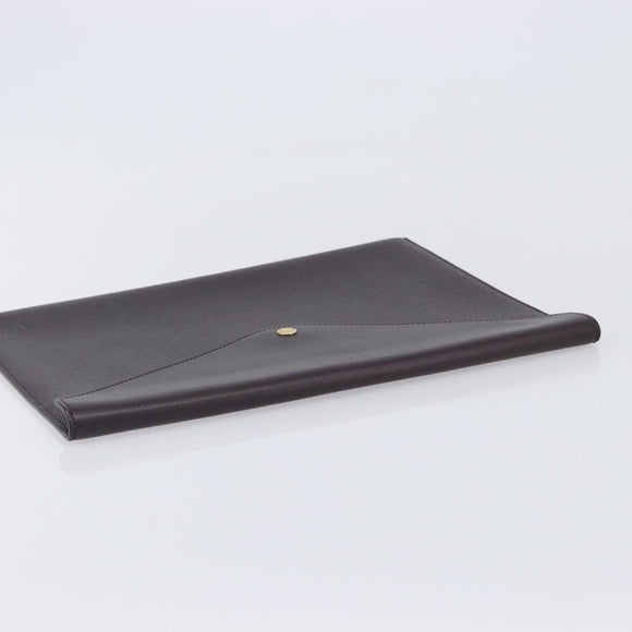 LOUIS VUITTON Taiga Document Case Pouch Acajou M99087 LV Auth ep16833