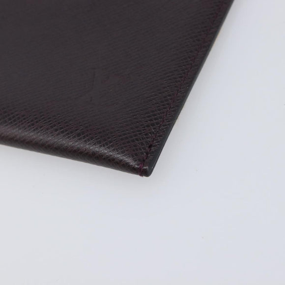 LOUIS VUITTON Taiga Document Case Pouch Acajou M99087 LV Auth ep16833
