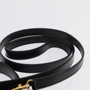 CELINE Hand Bag Leather 2way Black Gold Auth ep16836V-10