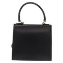CELINE Hand Bag Leather 2way Black Gold Auth ep16836V-3