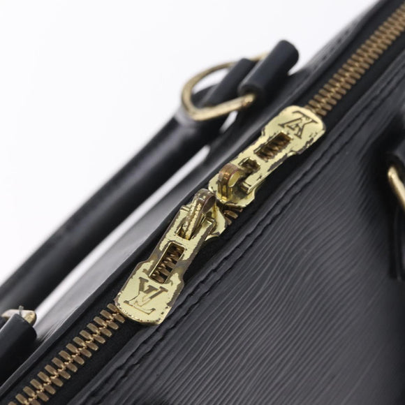 LOUIS VUITTON Epi Alma Hand Bag Noir Black M52142 LV Auth ep16839