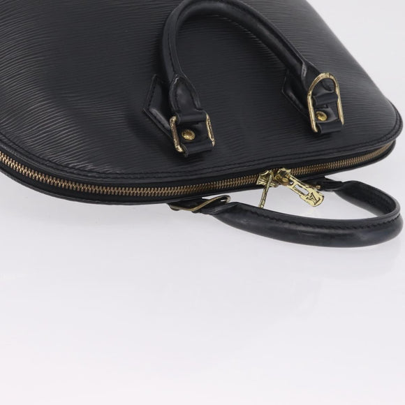 LOUIS VUITTON Epi Alma Hand Bag Noir Black M52142 LV Auth ep16839
