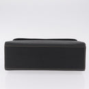 Burberrys Hand Bag Leather Black Gold Auth ep16840A-6
