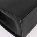 Burberrys Hand Bag Leather Black Gold Auth ep16840A-16