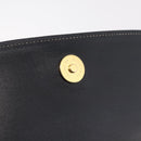 Burberrys Hand Bag Leather Black Gold Auth ep16840A-19