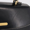 Burberrys Hand Bag Leather Black Gold Auth ep16840A-2