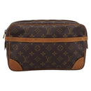 LOUIS VUITTON Monogram Compiegne 28 Clutch Bag M51845 LV Auth ep16843-13