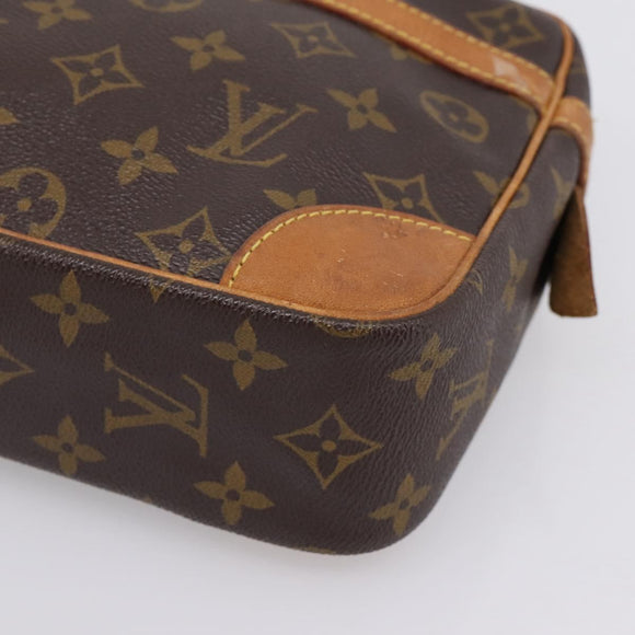 LOUIS VUITTON Monogram Compiegne 28 Clutch Bag M51845 LV Auth ep16843