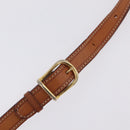 CELINE Macadam Canvas Shoulder Bag PVC Leather Brown Gold Auth ep16848A-15
