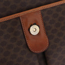 CELINE Macadam Canvas Shoulder Bag PVC Leather Brown Gold Auth ep16848A-22