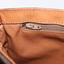 CELINE Macadam Canvas Shoulder Bag PVC Leather Brown Gold Auth ep16848A-25