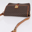 CELINE Macadam Canvas Shoulder Bag PVC Leather Brown Gold Auth ep16848A-6