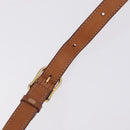 CELINE Macadam Canvas Shoulder Bag PVC Leather Brown Gold Auth ep16848A-8