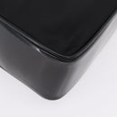 GUCCI Bamboo Hand Bag Nylon Black Silver 000 0538 Auth ep16850-12