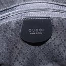 GUCCI Bamboo Hand Bag Nylon Black Silver 000 0538 Auth ep16850-16