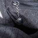 GUCCI Bamboo Hand Bag Nylon Black Silver 000 0538 Auth ep16850-20