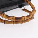 GUCCI Bamboo Hand Bag Nylon Black Silver 000 0538 Auth ep16850-7