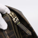 FENDI Zucca Canvas Tote Bag PVC Brown Black 8BH198 Auth ep16852-15