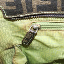 FENDI Zucca Canvas Tote Bag PVC Brown Black 8BH198 Auth ep16852-20